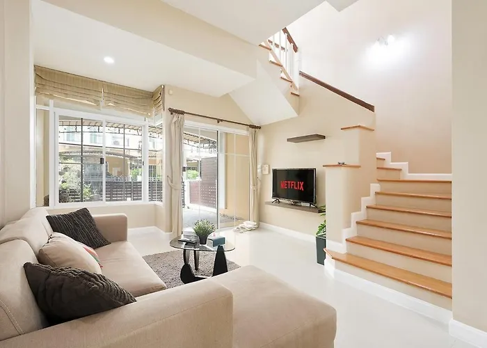 بيت للعطل Modern 3br Rama Mansion Near Airport Amenities بانكوك